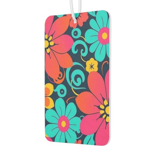 Dopamindekor - Bright Funky Blume-Retro Autolufterfrischer (Links)