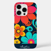 Dopamindekor - Bright Funky Blume-Retro Case-Mate iPhone Hülle (Rückseite)