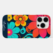 Dopamindekor - Bright Funky Blume-Retro Case-Mate iPhone Hülle (Rückseite (Horizontal))
