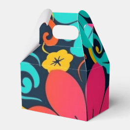 Dopamindekor - Bright Funky Blume-Retro Geschenkschachtel