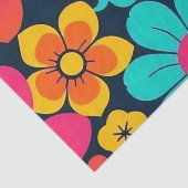 Dopamindekor - Bright Funky Blume-Retro Seidenpapier (Detail)