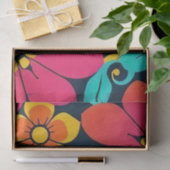 Dopamindekor - Bright Funky Blume-Retro Seidenpapier (Geschenk)