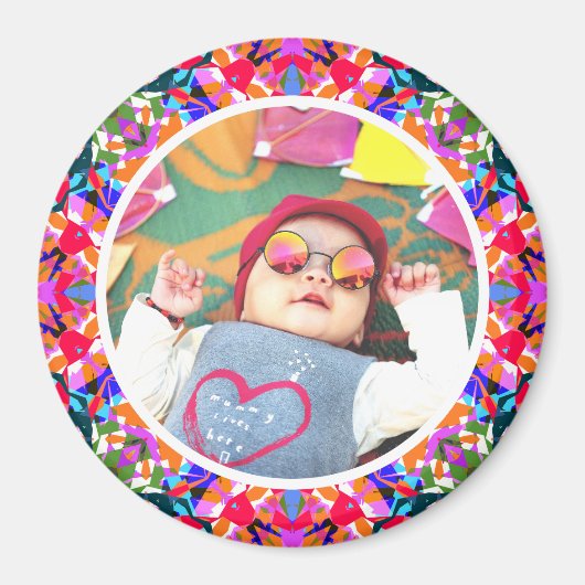 Dopamindekor für kundenspezifisches Foto - Farbenf Magnet (Vorne)