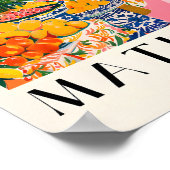 Dopamindekoration, spanische Wandkunst, Blumenmark Poster (Ecke)