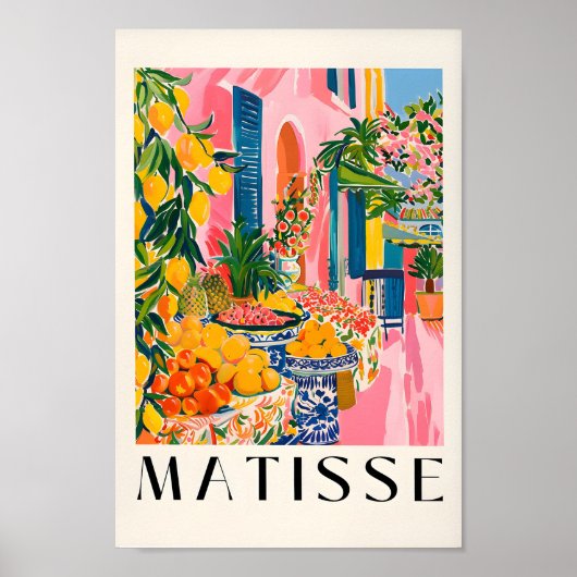 Dopamindekoration, spanische Wandkunst, Blumenmark Poster (Vorne)