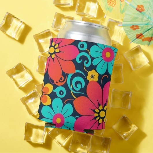 Dopamindesign - Bright Funky Blume-Retro Dosenkühler (In Situ Sommer)