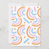 Dopamine Bridal Shower Brunch Einladung (Rückseite)