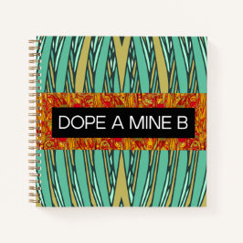 DOPE A MINE B Spiralheft im tropischen Stil Notizblock