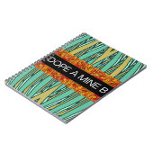 DOPE A MINE B Spiralheft im tropischen Stil Notizblock (Linke Seite)