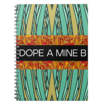 DOPE A MINE B Spiralheft im tropischen Stil