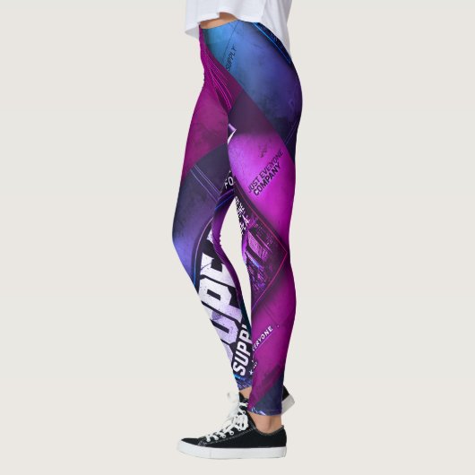 Dope_AF fett farbenfrohe, dehnbare Leggings (Links)