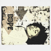 DOPE Afro-Wurfdecke – Grunge-Pfeile, Herz  Fleecedecke (Vorderseite (Horizontal))
