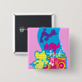 Dope Beats Happy Feets Button (Vorne & Hinten)