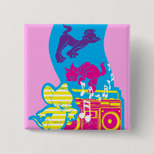 Dope Beats Happy Feets Button