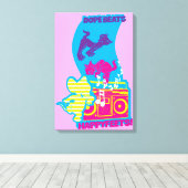 Dope Beats Happy Feets Leinwanddruck (Insitu (Holzboden))
