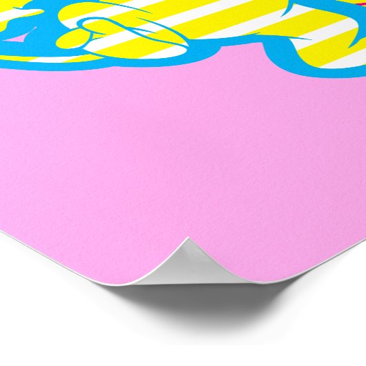 Dope Beats Happy Feets Poster (Ecke)