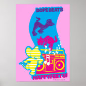 Dope Beats Happy Feets Poster (Vorne)