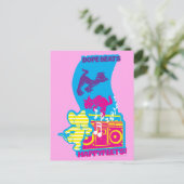 Dope Beats Happy Feets Postkarte (Stehend Vorderseite)
