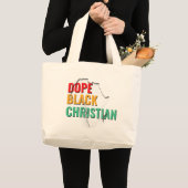 Dope Black Christlich Jumbo Stoffbeutel (Vorderseite (Produkt))