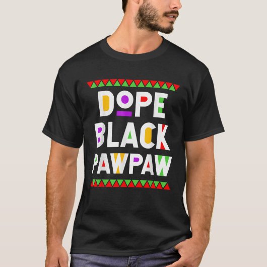 Dope Black Pawpaw African American Black History M T-Shirt (Vorderseite)