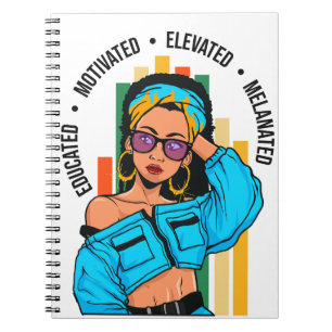 Dope Black Queen African Woman Me Notizblock