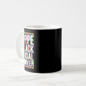 Dope Black Social Worker African American Social W Kaffeetasse (Vorderseite Links)