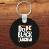 Dope Black Teacher Schlüsselanhänger (Vorderseite)