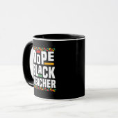 Dope Black Teacher Tasse (Vorderseite Links)