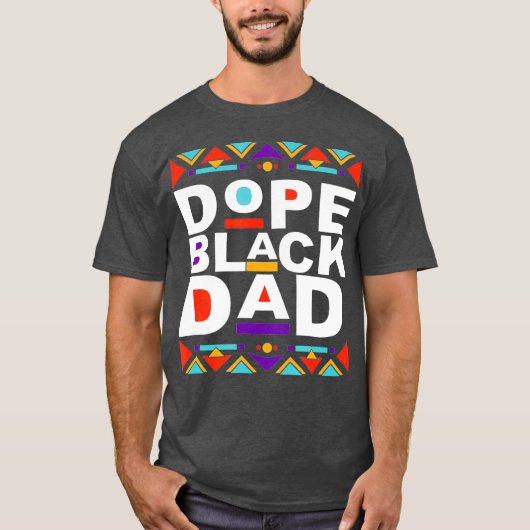 Dope Black Vater Happy Fathers Day Gift von Son T-Shirt (Vorderseite)