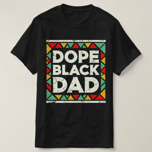 Dope Black Vater Vatertag T-Shirt (Design vorne)