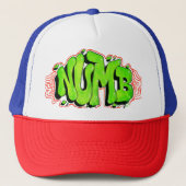 Dope Cap Neon Graffiti Truckerkappe (Vorderseite)