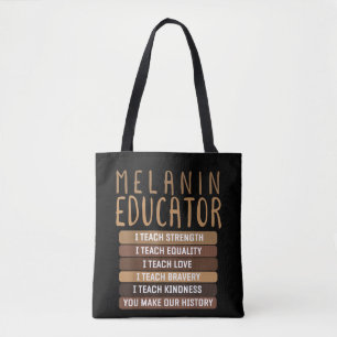 Dope Melanin Lehrer Schwarze Dope Lehrer BHM Tasche