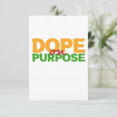 Dope on Purpose Funny Juneteente Black History Dankeskarte (Stehend Vorderseite)