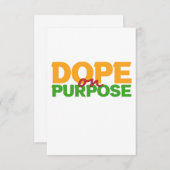 Dope on Purpose Funny Juneteente Black History Dankeskarte (Vorne/Hinten)
