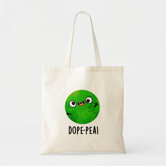 Dope-pea Funny Dopey Pea Pun Tragetasche (Vorne)
