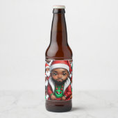 Dope Santa Beer Flasche Bierflaschenetikett (Vorderseite)