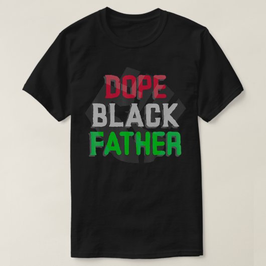 Dope Schwarzer Vater T-Shirt (Design vorne)