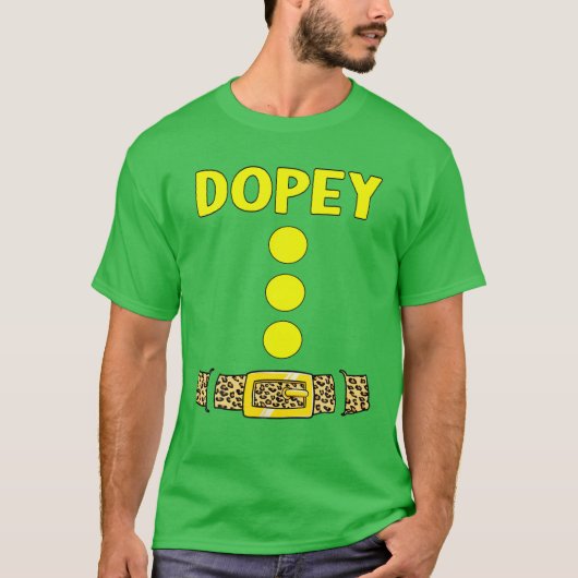 Dopey Halloween Zwerg Kostümgeschenke Idee Dopey D T-Shirt (Vorderseite)