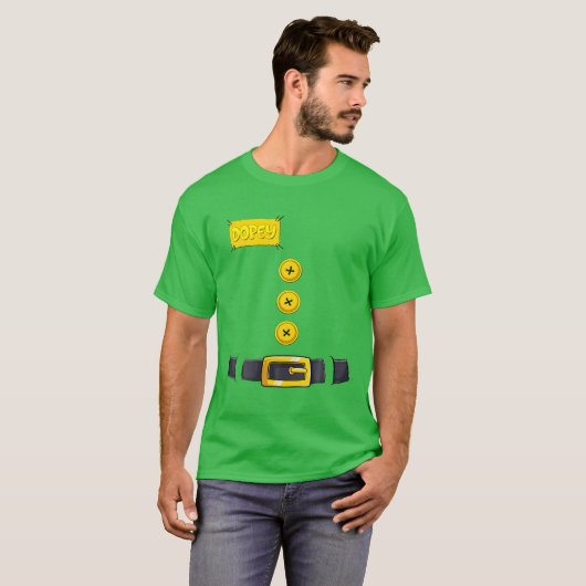 Dopey Halloween ZwergKostümfarbe passt für K T-Shirt (Vorne ganz)