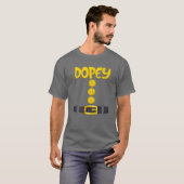 Dopey Halloween ZwergKostümfarbenanpassung T-Shirt (Vorne ganz)