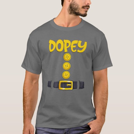 Dopey Halloween ZwergKostümfarbenanpassung T-Shirt (Vorderseite)