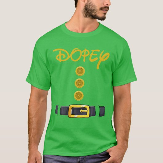 Dopey Halloween ZwergKostümfarbenanpassung T-Shirt (Vorderseite)