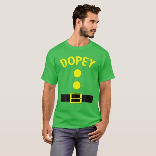 Dopey Zwarf Halloween Kostüm Funny Gifts Dop T-Shirt (Vorne ganz)