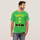 Dopey Zwarf Halloween Kostüm Funny Gifts Dop T-Shirt (Vorne ganz)