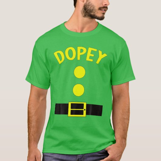 Dopey Zwarf Halloween Kostüm Funny Gifts Dop T-Shirt (Vorderseite)