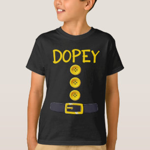 Dopey Zwarf Halloween Kostümfarbe passt Dopey T-Shirt