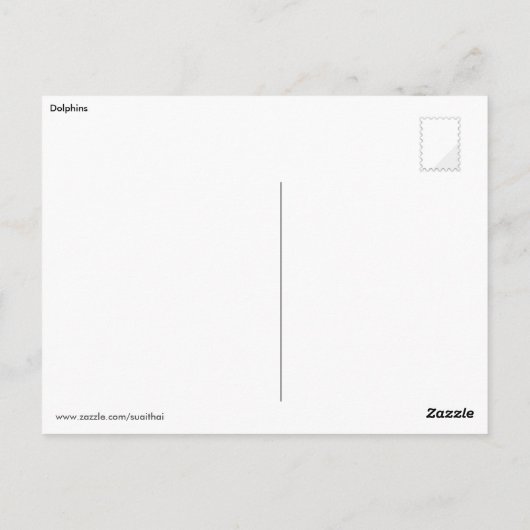 Dophinspringen Postkarte (Rückseite)