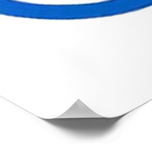 Dopingfrei für blaues Plakat (Ecke)