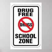 Dopingfrei für weiße Plakate in der Schule (Vorne)