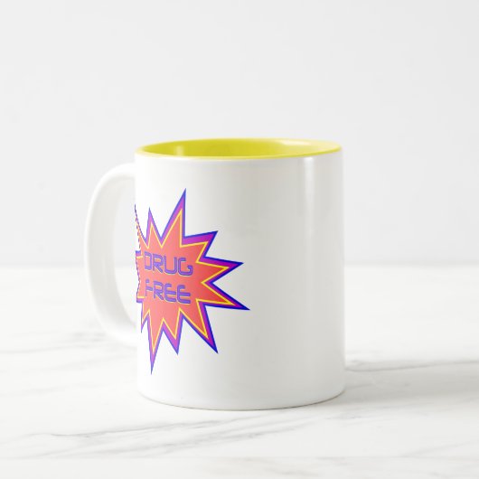 Dopingfrei Zweifarbige Tasse (Vorderseite Links)